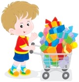 27776434-boy-with-a-shopping-trolley-of-gifts